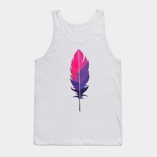 Colorful nature feather Tank Top